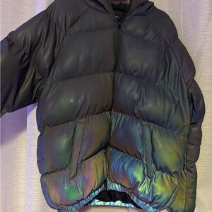 Forever 21 Multicolor Iridescent Jacket